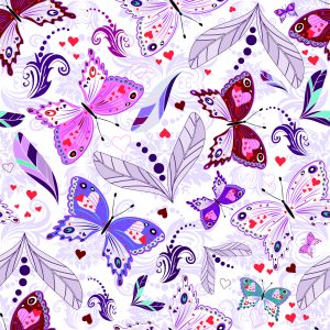 Papier Peint En Papillons À Pois Pour Chambre De Bébé – Image 1