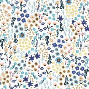 Papier Peint Fleurs Sauvages Colorées – Image 1