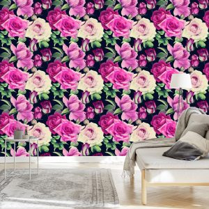 Papier Peint Fleurs Vintages – Image 3