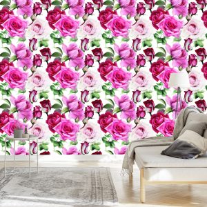 Papier Peint Des Roses Aux Couleurs Tendance – Image 3