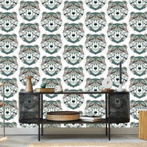 Papier Peint Motifs Géométriques D'ours – Image 5