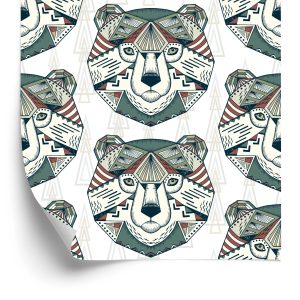 Papier Peint Motifs Géométriques D'ours – Image 2