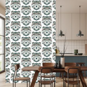 Papier Peint Motifs Géométriques D'ours – Image 4