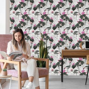 Papier Peint Beaux Oiseaux Et Fleurs – Image 7