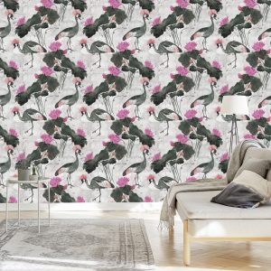 Papier Peint Beaux Oiseaux Et Fleurs – Image 3