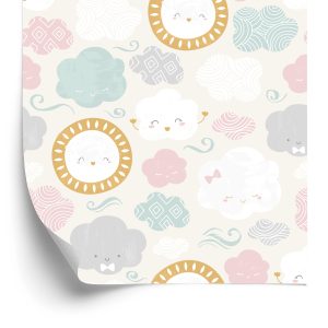 Papier Peint Le Soleil Sur Le Fond De Nuage – Image 2