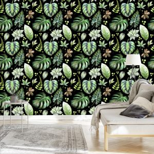Papier Peint Plantes Sur Fond Sombre – Image 3