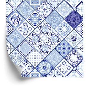 Papier Peint Carrelage Imitation Mosaïque Motifs Salle À Manger – Image 2