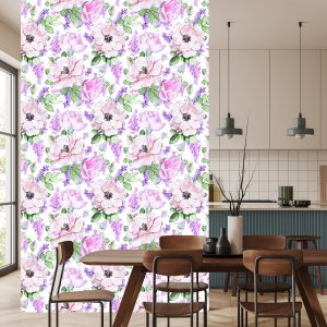 Papier Peint Roses Violettes Fleurs – Image 4