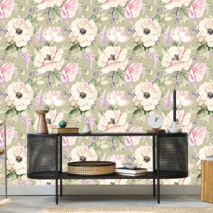 Papier Peint Pivoines Aux Couleurs Douces – Image 5