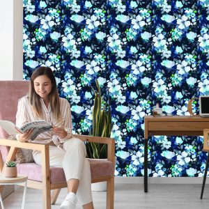 Papier Peint Motif Aquarelle Florale – Image 7