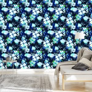 Papier Peint Motif Aquarelle Florale – Image 3