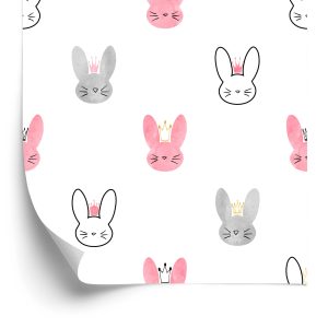 Papier Peint Lapins Dans Les Couronnes – Image 2