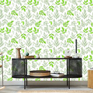 Papier Peint Feuilles Comme Dessinées – Image 5
