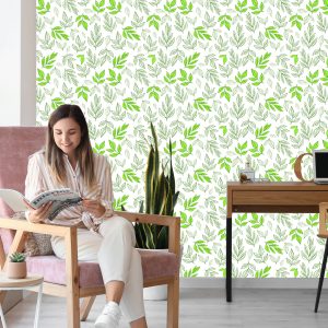 Papier Peint Feuilles Comme Dessinées – Image 7