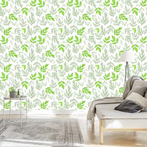 Papier Peint Feuilles Comme Dessinées – Image 3