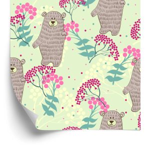 Papier Peint Pour Les Enfants - Ours Joyeux – Image 2