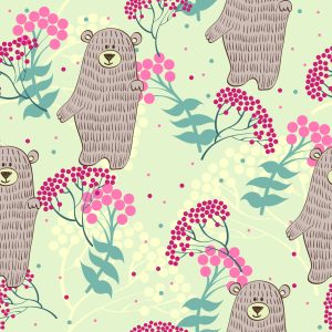 Papier Peint Pour Les Enfants - Ours Joyeux – Image 1