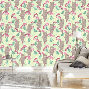 Papier Peint Pour Les Enfants - Ours Joyeux – Image 3