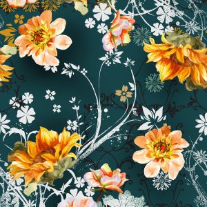 Papier Peint Fleurs Anciennes – Image 1