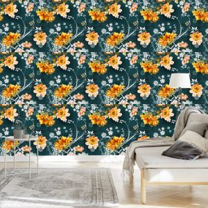 Papier Peint Fleurs Anciennes – Image 3