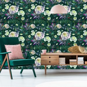 Papier Peint Fleurs De Pivoines Vintage – Image 6