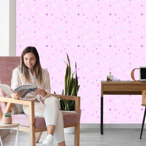 Papier Peint Pour Les Enfants - Étoiles Colorées – Image 7