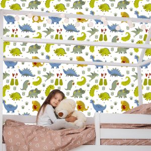 Papier Peint Points De Coeur De Dinosaures – Image 7