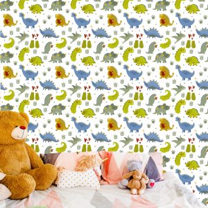 Papier Peint Points De Coeur De Dinosaures – Image 6