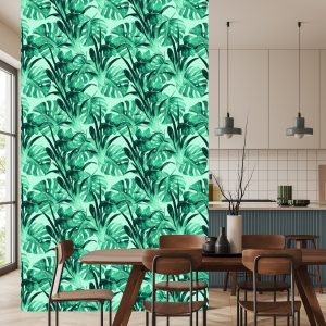 Papier Peint Feuilles D'aquarelle Exotiques – Image 4