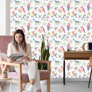 Papier Peint Oiseaux Multicolores – Image 7