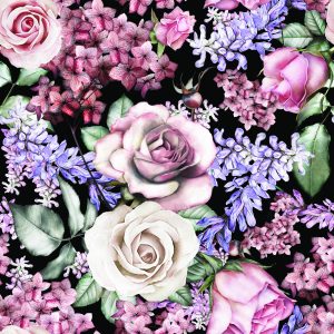 Papier Peint Roses Colorées – Image 1