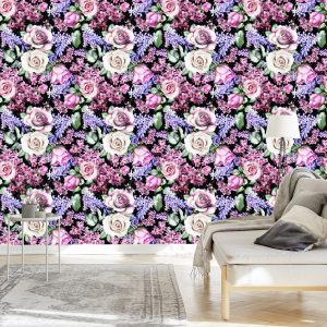 Papier Peint Roses Colorées – Image 3