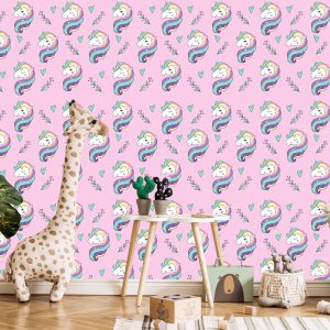 Papier Peint Pour Les Enfants - Licornes Colorées – Image 5