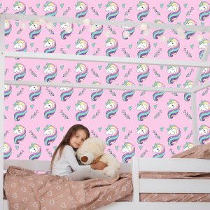 Papier Peint Pour Les Enfants - Licornes Colorées – Image 7