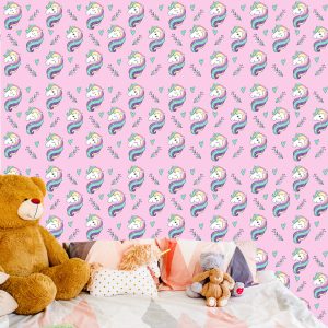 Papier Peint Pour Les Enfants - Licornes Colorées – Image 6