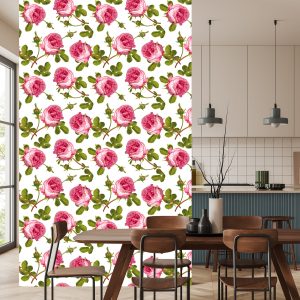 Papier Peint Roses Avec Des Feuilles – Image 4