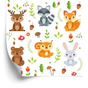 Papier Peint Pour Les Enfants - Amis De La Forêt – Image 2