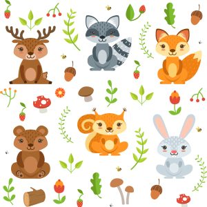 Papier Peint Pour Les Enfants - Amis De La Forêt – Image 1