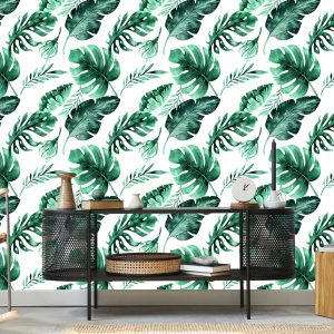 Papier Peint Belles Feuilles Exotiques – Image 5