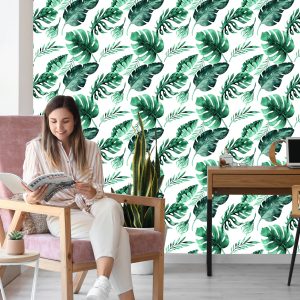 Papier Peint Belles Feuilles Exotiques – Image 7
