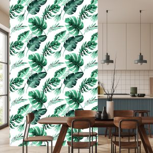 Papier Peint Belles Feuilles Exotiques – Image 4