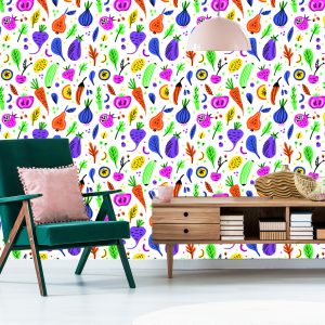 Papier Peint Pour La Cuisine - Légumes Et Fruits Colorés – Image 6