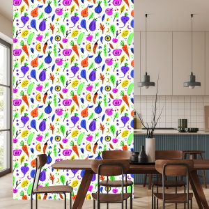 Papier Peint Pour La Cuisine - Légumes Et Fruits Colorés – Image 4