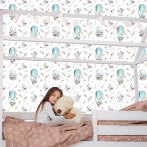 Papier Peint Ballons Et Oiseaux Dans Le Ciel – Image 7