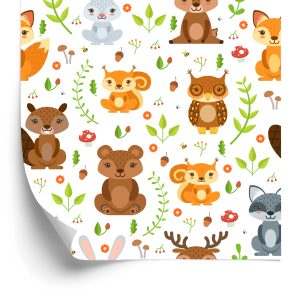 Papier Peint Pour Les Enfants - Amis De La Forêt – Image 2
