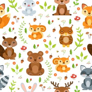 Papier Peint Pour Les Enfants - Amis De La Forêt – Image 1