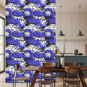 Papier Peint Graffiti Avec Des Éléments Violets – Image 4