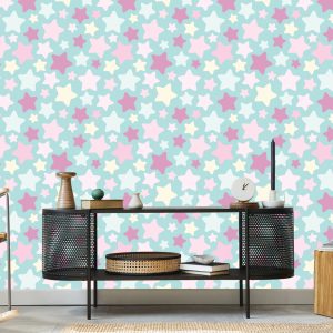 Papier Peint Pour Les Enfants - Belles Étoiles Colorées – Image 5
