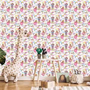 Papier Peint Pour Les Enfants Licornes Princesse De Conte De Fées – Image 5